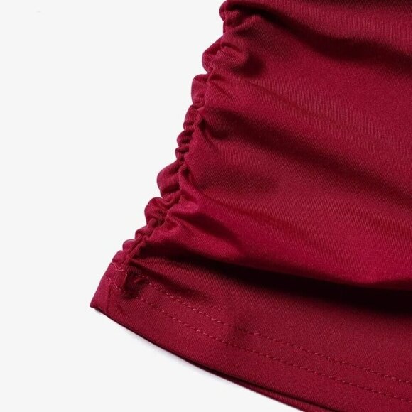 Dressfo, polyester strap blouse, red, for women, Size S, NWT - Picture 5 of 10